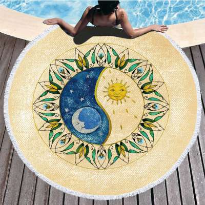 Beach Cover Up Bikini Swimwear Bathing Suit HP Boho circle round beach mat towel